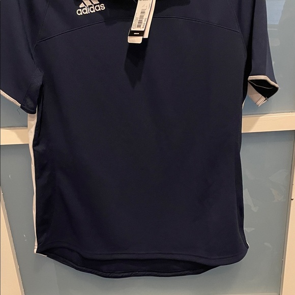 Adidas Dark Blue Golf Polo with White Details, L, NWT, Women’s Golf Shirt - Picture 5 of 10
